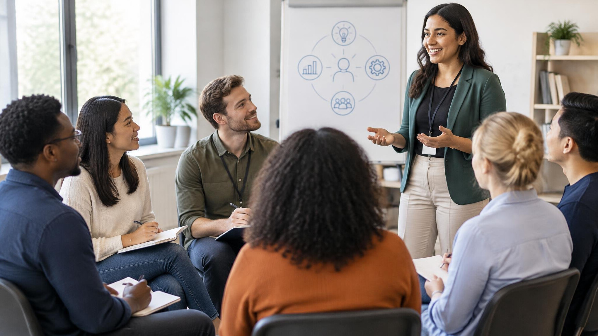 diverse group workshop