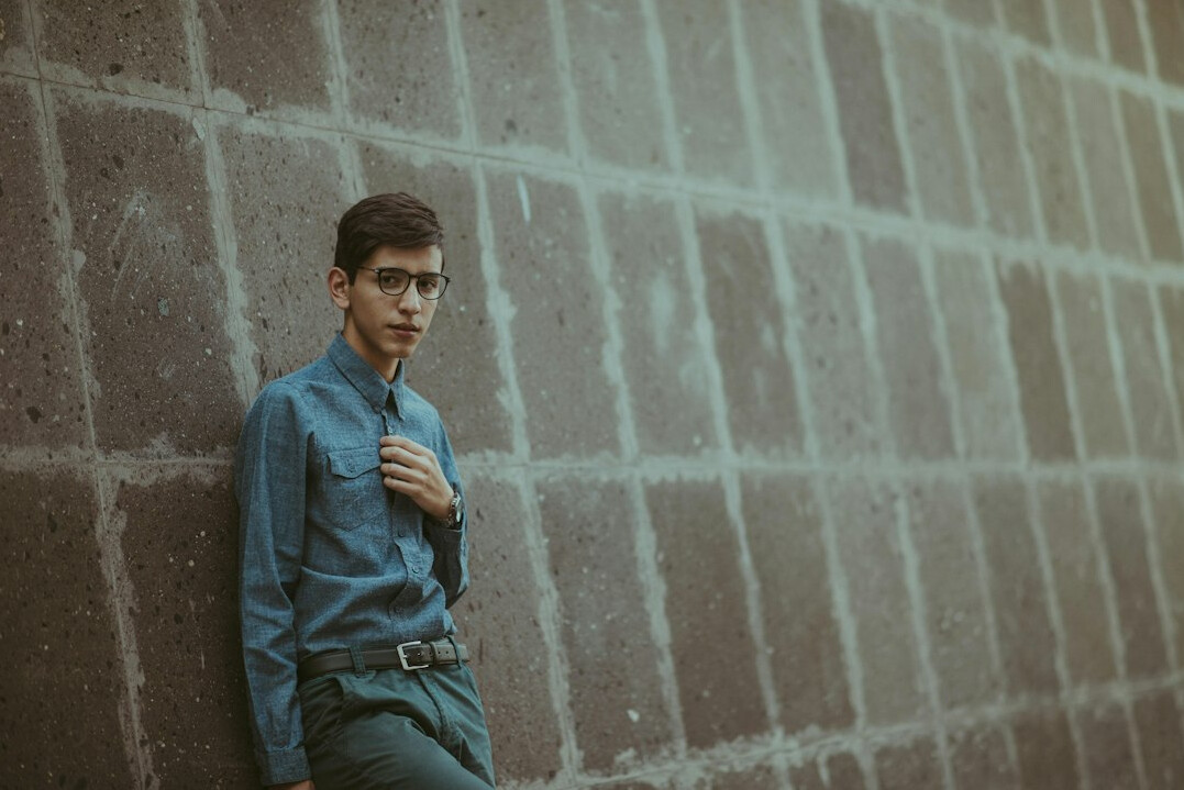 Portrait of a young man in a shirt